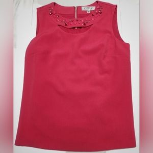 NEW! W/OUT Tags. Kasper. Tank. Size M. Hot Pink